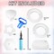 Balloon Arch Stand Kit with Base 8.2 Feet and 5 Feet Free Bending Shape Half Arch Balloon Stand Balloon Arch Frame for Birthday Baby Shower Wedding Graduation Party Decorations